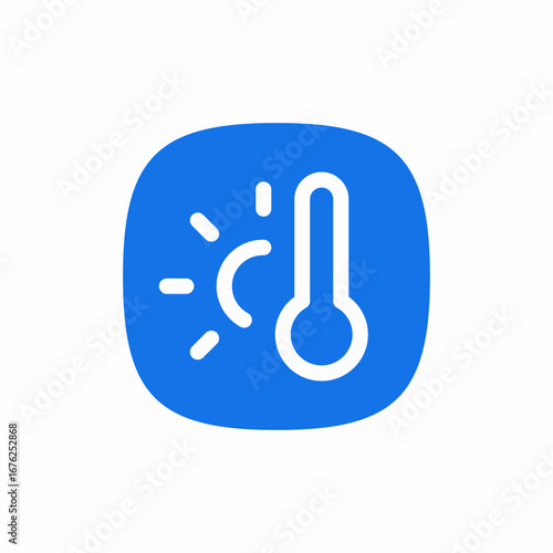 hot temperature icon sign vector