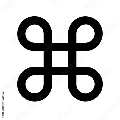 Command Key Symbol Icon Set – Mac, Keyboard, Button, UI, Shortcut, Apple, Technology Illustration
