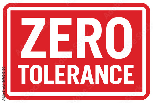 Zero tolerance 3d icon set. featuring warning, prohibition, stop, caution, and restriction symbols