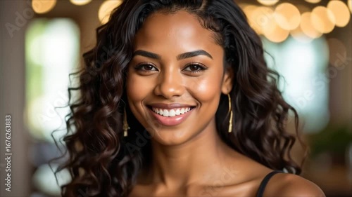 Smiling woman portrait