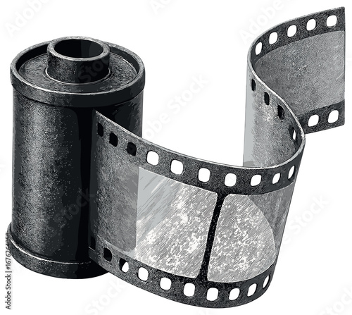 Photography equipment 3d icon set. featuring film roll, camera, tripod, lens, and flash symbols