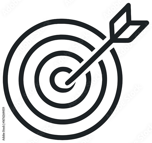 Bullseye focus vector: precision, accuracy, and target achievement - perfect for strategy themes