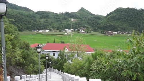 Stunning northernmost mountain landscape, Lung Cu Flagpole, Ha Giang Province, Vietnam Travel