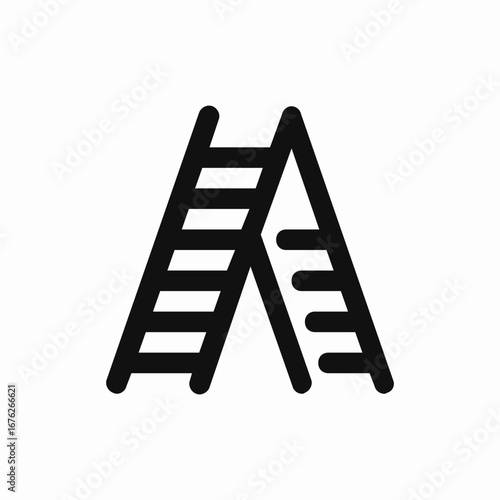 ladder steps icon sign vector