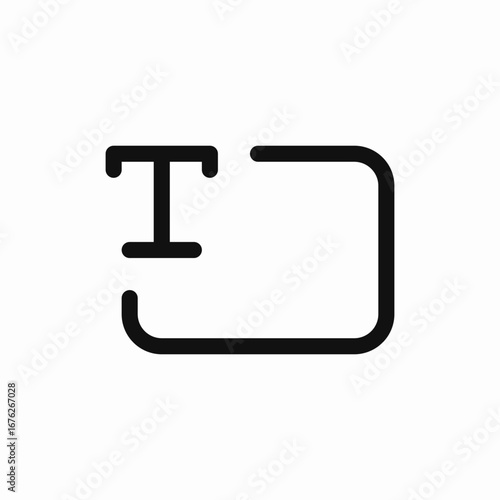 text field icon sign vector
