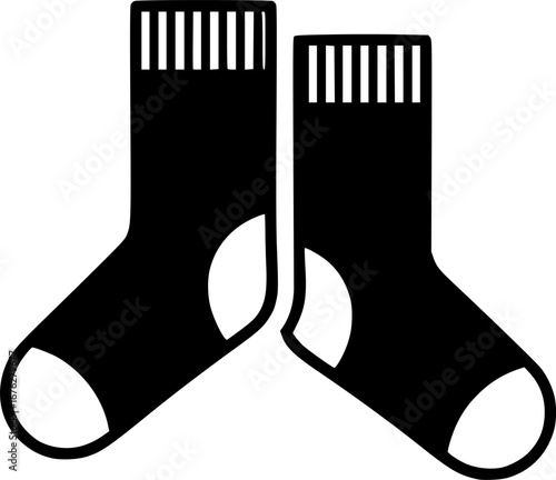 socks glyph flat vector icon