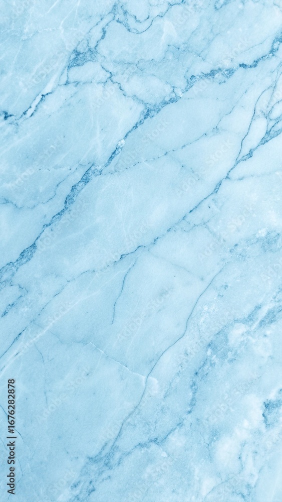 Fototapeta premium A closeup of a light blue marble texture, revealing its natural stone pattern and smooth surface, perfect for creating luxurious and decorative backgrounds