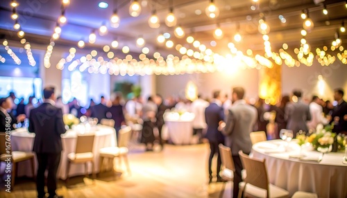 Lively reception hall