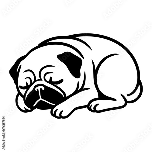 Pug Sleeping
