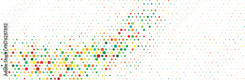 Abstract colorful dotted halftone confetti pattern background with modern texture perfect for festive decoration digital art minimal geometry ornament gradient shape graphic element