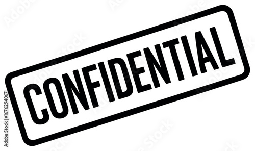 Confidential stamp vector - security and privacy concept for sensitive documents