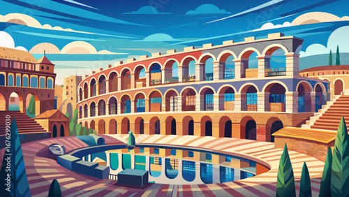 Verona Arena, Italy
An ancient Roman amphitheater stands proudly in the city center, its timeless arches echoing performances from antiquity to today’s vibrant cultural stage.