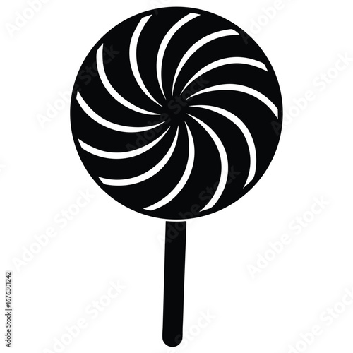 lollipop silhouette vector icon