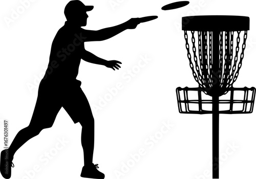 Disc golf silhouette, Disc golf basket silhouette, Disc golf svg, Frisbee svg, Disc golf basket svg, Disc golf bundle svg, Austin disc golf svg, Disc golf vector set.