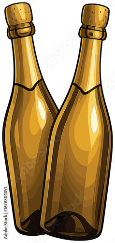 Alcoholic drinks 3d icon set. featuring whiskey, beer, wine, cider, and brandy bottles