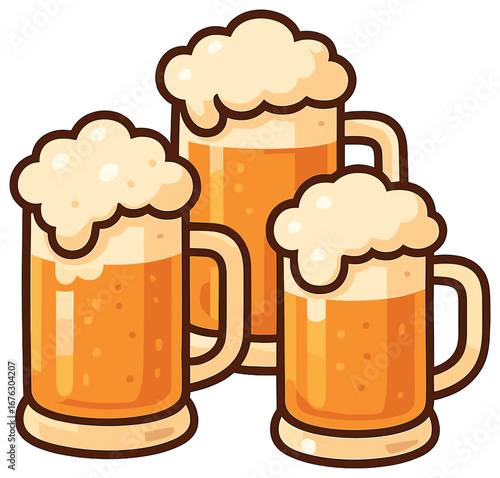 Beverage festival flat icon set. featuring beer, mug, celebration, brew, pub, drink, froth, ale, cheers, pint