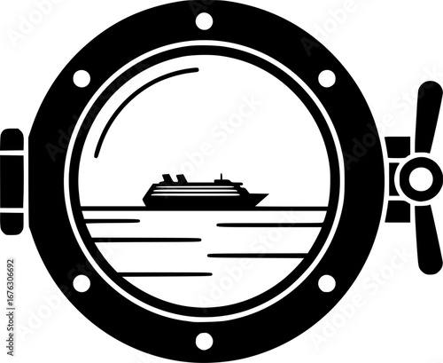 Porthole silhouette, Porthole svg, Cruise svg, Cruise ship svg, Boat porthole svg, Porthole clipart, Ship porthole clipart, Ship porthole window svg, Boat porthole silhouette.
