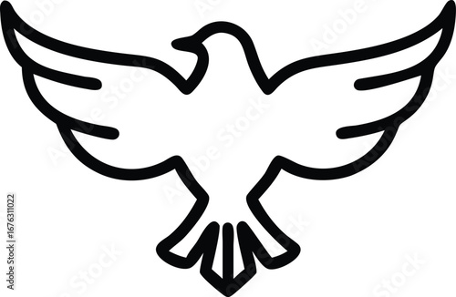 Majestic Eagle Soaring Wings Spread flying bird