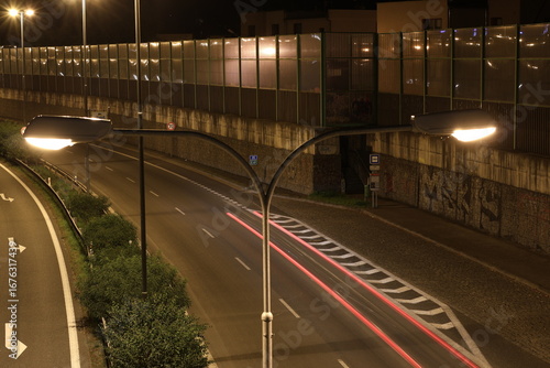 night traffic in the city