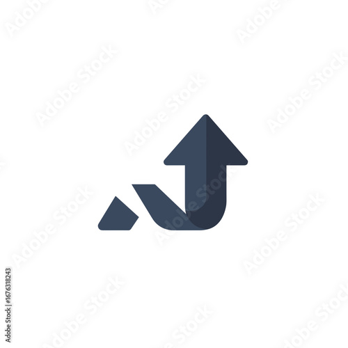 Gamification Icon – Level Up Arrow