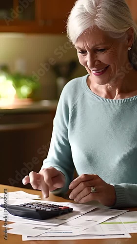 Elder calculate her spendings