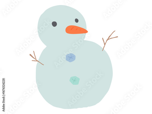 雪だるま 主線なし