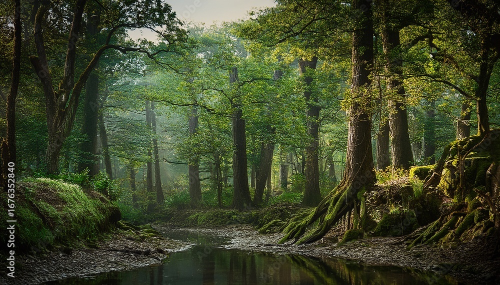 Fototapeta premium trees in the woods