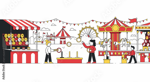 Serene Snowy Mountain Village with Ski Lift and Pine Trees Under a Clear Blue Sky