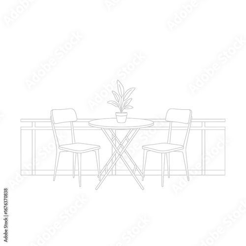 Balcony Seating Outline