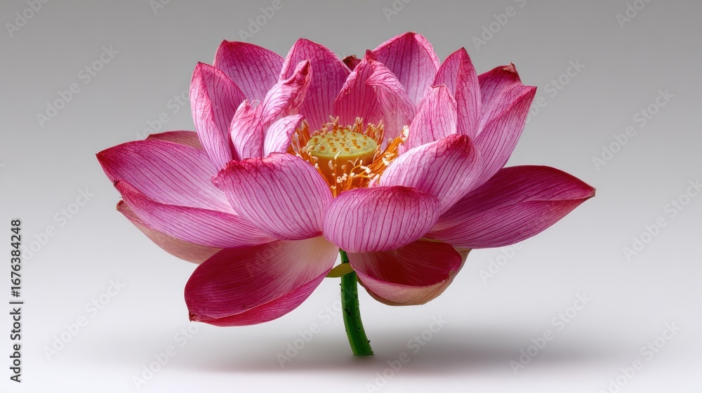 Fototapeta premium Vibrant pink lotus flower