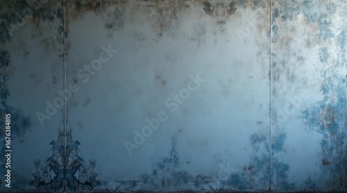 Aged mirrored surface with blue and brown patina image