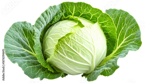 PNG cabbage isolated on white