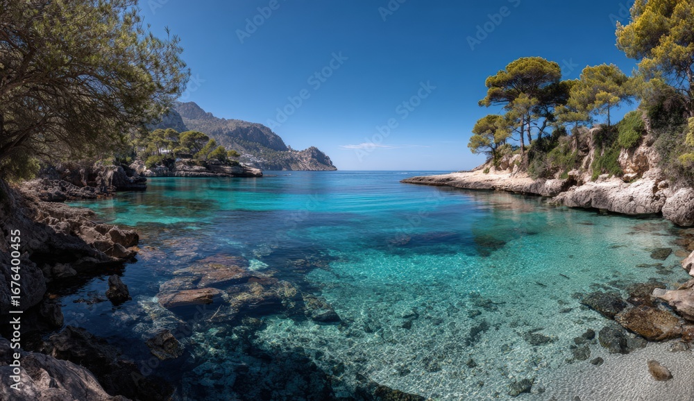 Fototapeta premium Tranquil Mediterranean cove