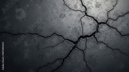 Cracked dark surface texture grunge