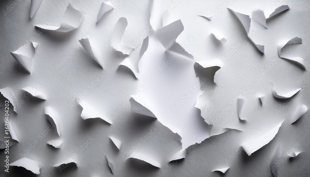 Fototapeta premium abstract white background with irregular tear