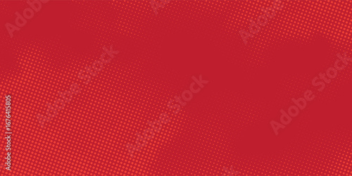 Red gradient background with geometric square halftone pattern pop art comic style. eps10