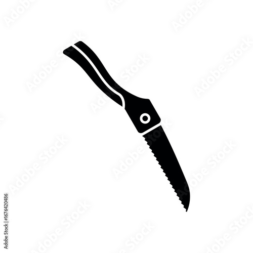 folding saw icon vector design template elegant style