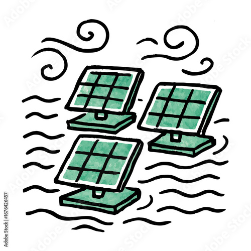 Pioneering floating solar technology for a sustainable future, minimizing pollution and fostering eco-friendly urban greenery, crucial for cleaner, healthier cities