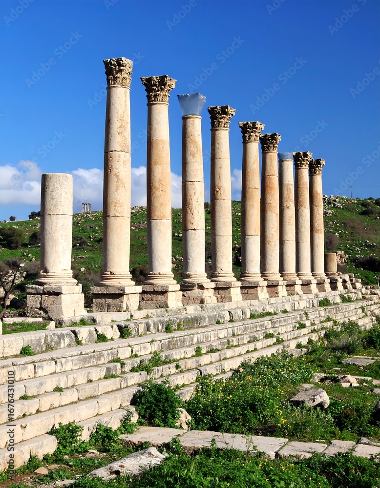 Fototapeta premium Ancient columns and ruins