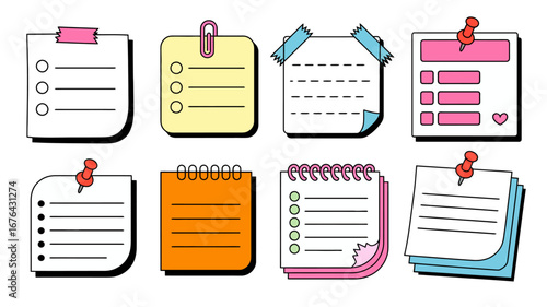 Organize your life with these vibrant and fun to-do lists and notes, perfect for planning and staying productive!