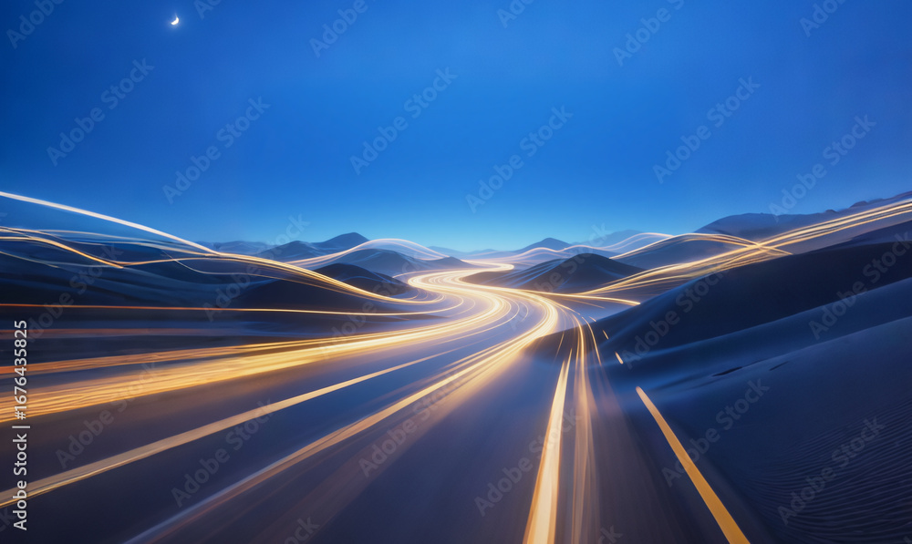 Obraz premium car driving on the road