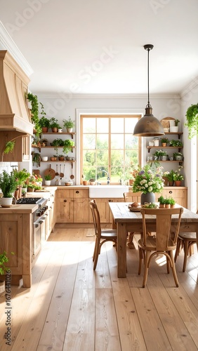 Cozy Farmhouse Kitchen Interior