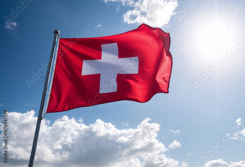 flag of switzerland 3d model