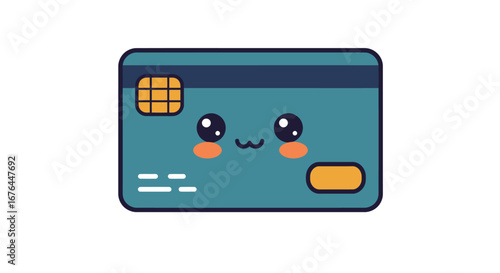 Cute Cartoon Credit Card Illustration. Free Download Cute Cartoon Credit Card Illustration. - GFXLoad