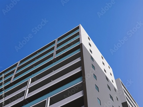 マンションの建築パース、写真加工イラスト