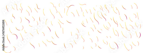 Abstract Colorful Lines Pattern on a Minimalistic scattered small colorful elements swirling lines  organic shapes creating a dreamy and ethereal atmosphere White Background.