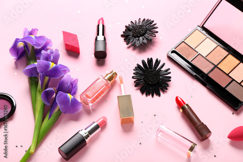 Eyeshadows palette with lip...