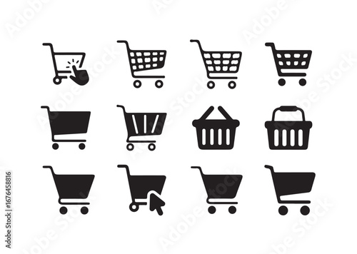 Shopping cart icon., Web store shopping cart icon,shop buy logo symbol sign, Vector illustration eps 10.