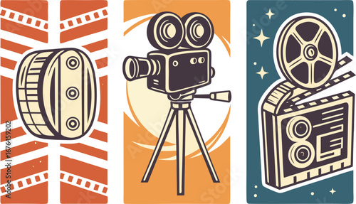 Film-grain and dust overlay trio, light/medium/heavy PNGs and vector noise masks, palette.