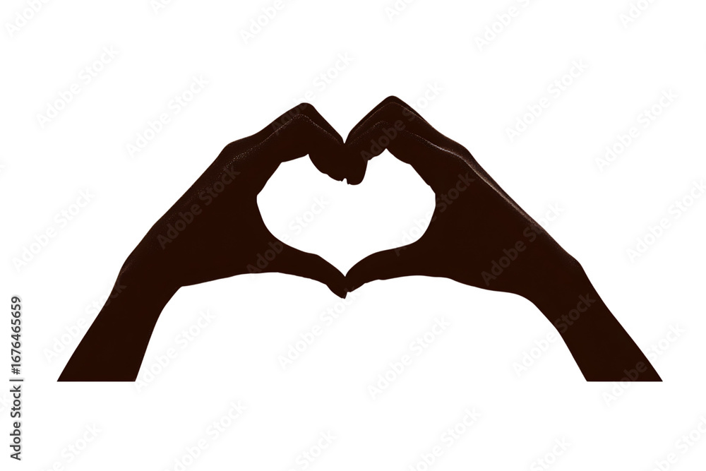 Fototapeta premium Hands forming a heart, symbolizing love, unity, and connection.